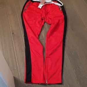 Crysp Denim Inseam Zipper Joggers L New